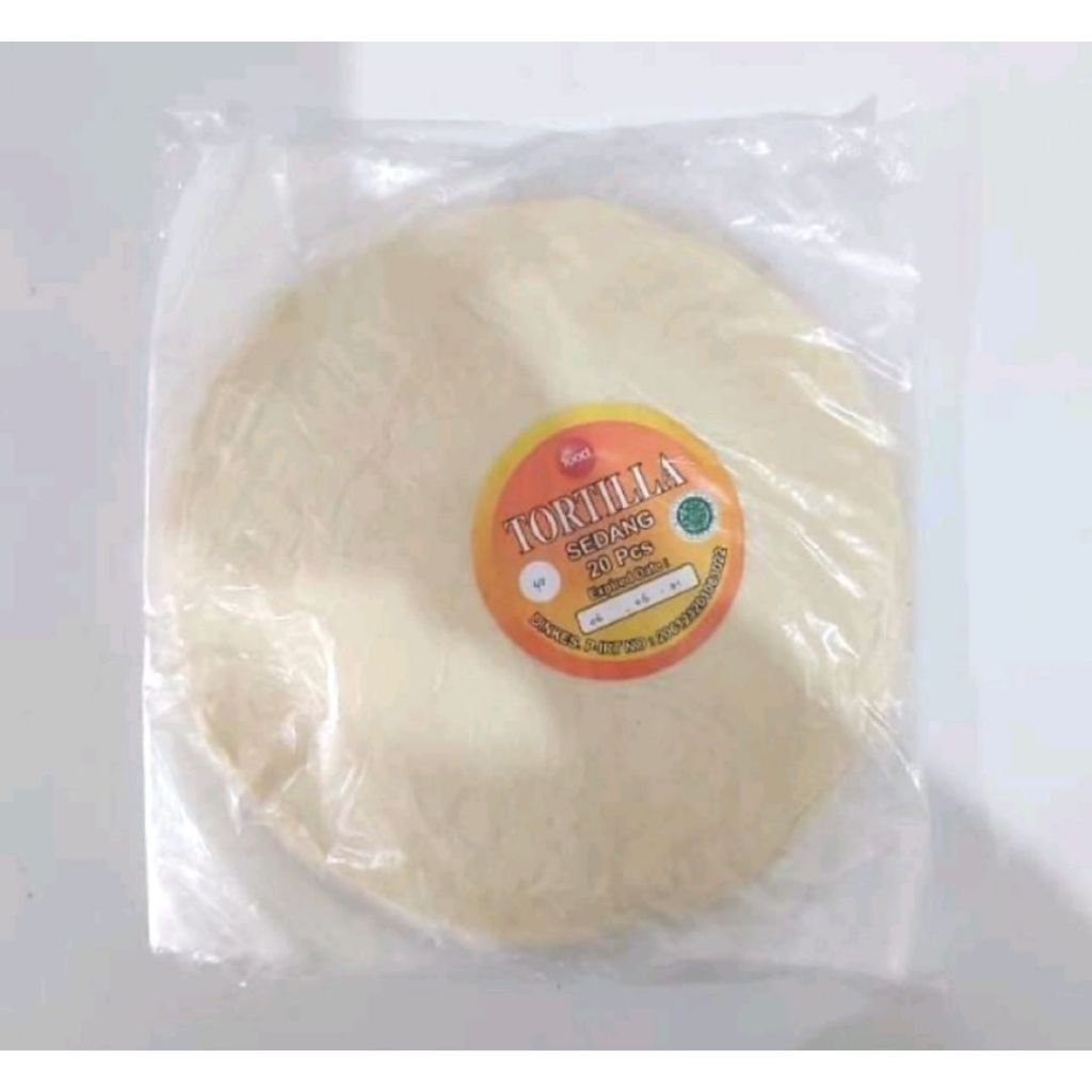 

kulit kebab/tortila sedang 20 lembar