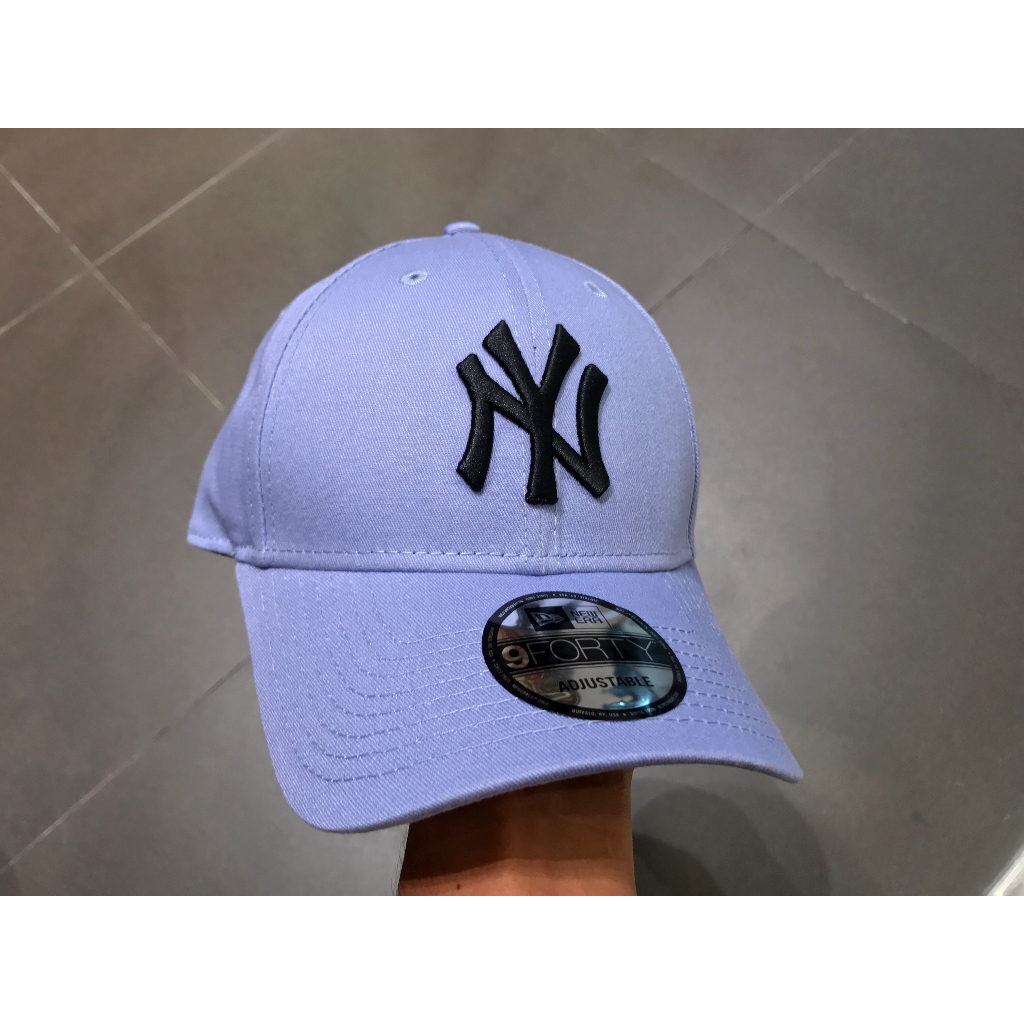Topi New Era 9Forty League Essential New York Yankees Iris Flower Blue Cap 100% Original Resmi
