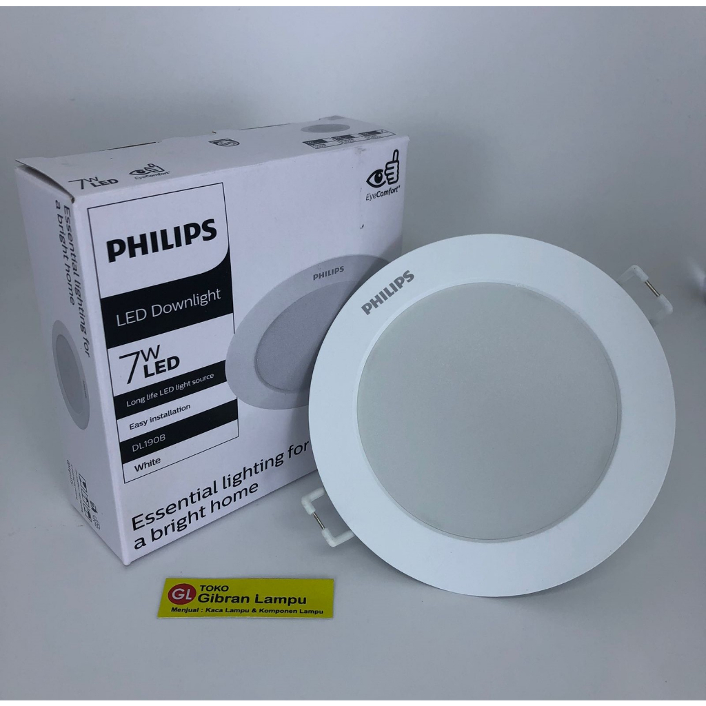 Lampu LED Downlight Panel Philips Essential White 3,5w 7w 10w - LED Plafon IB Philips All Varian Watt DL190B