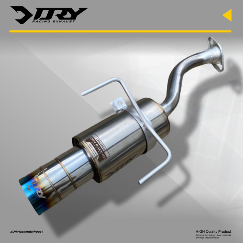 Bolt On Knalpot Mobil DRY Racing Exhaust Jazz - Brio - Mobilio - Yaris - HRV - Ayla - Agya