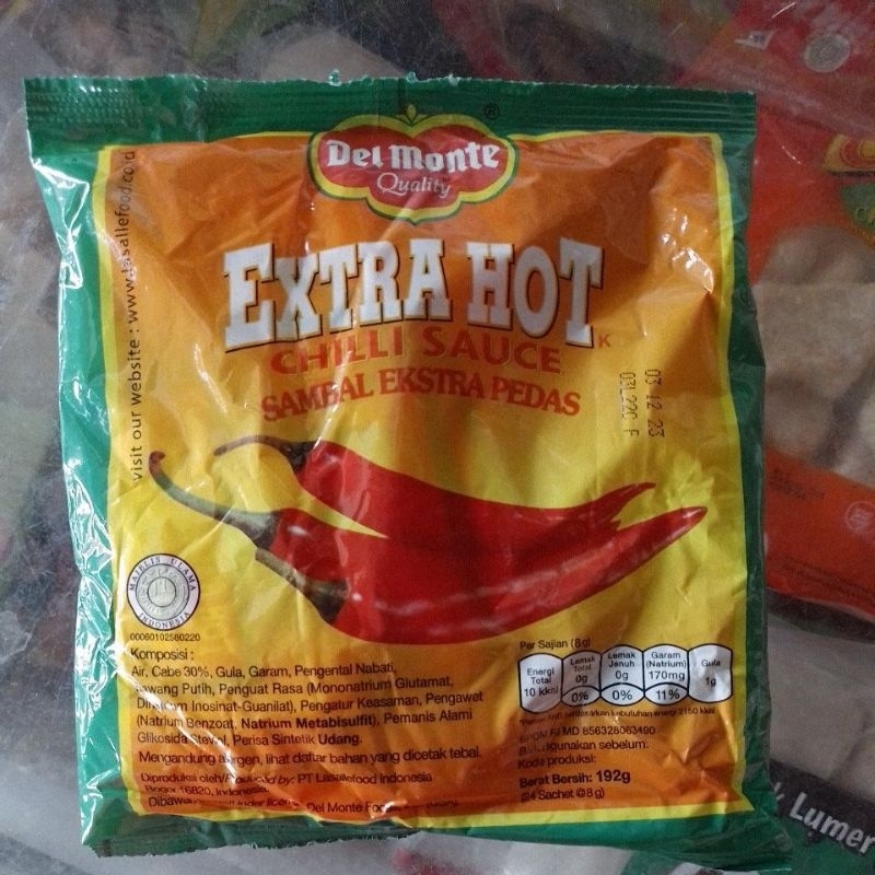 

Delmonte Sqos Extra Hot stik 8gr isi 24 pcs