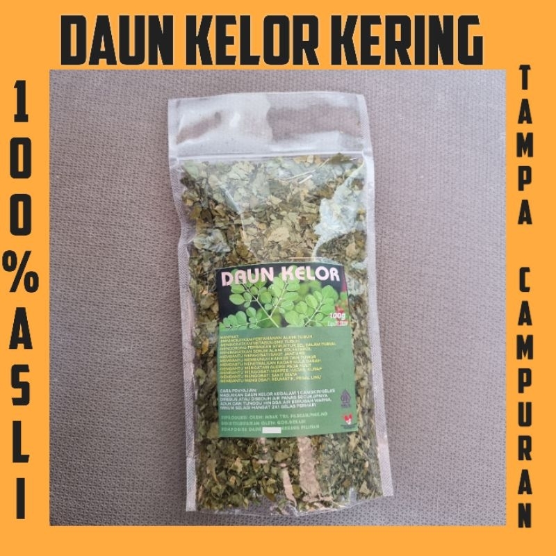 

100gr Daun Kelor Kering / Dried Moringa Leaves / Moringa kering