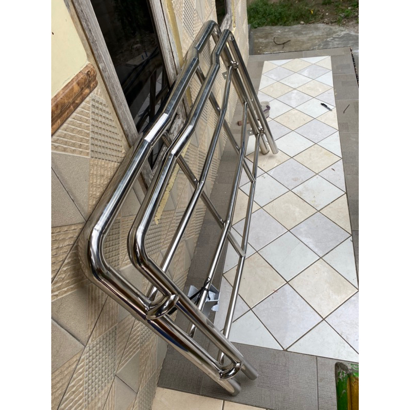 Rak Kabin Truk Canter Lengkung Stainlis