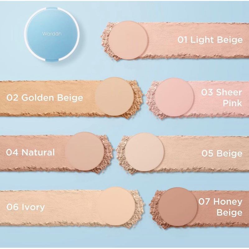 Wardah lightening powder foundation/TWC light feel 12 gr