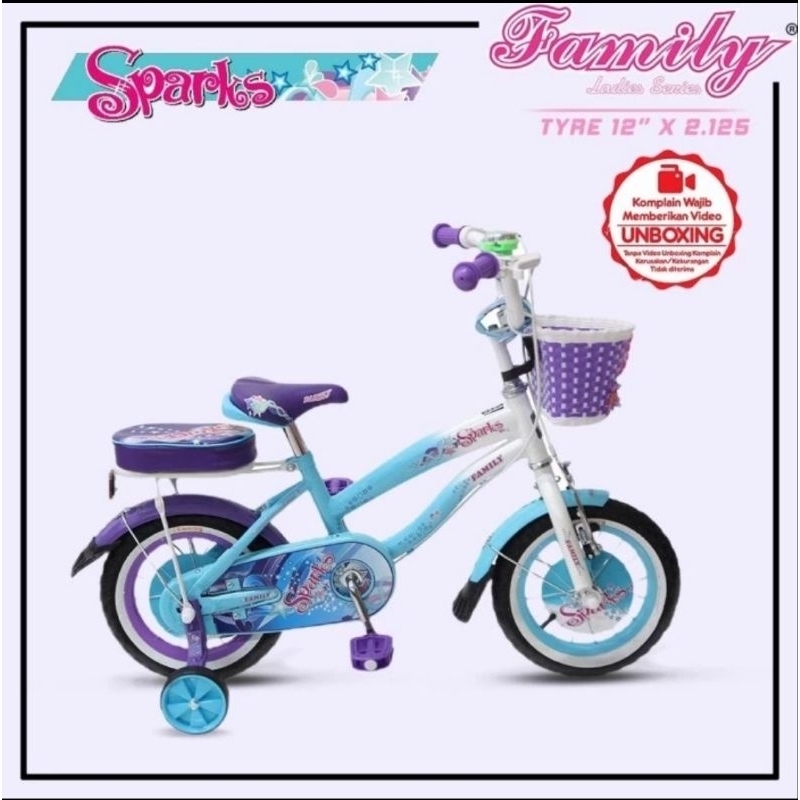 Sepeda Anak mini Family Sparks 12 Inch