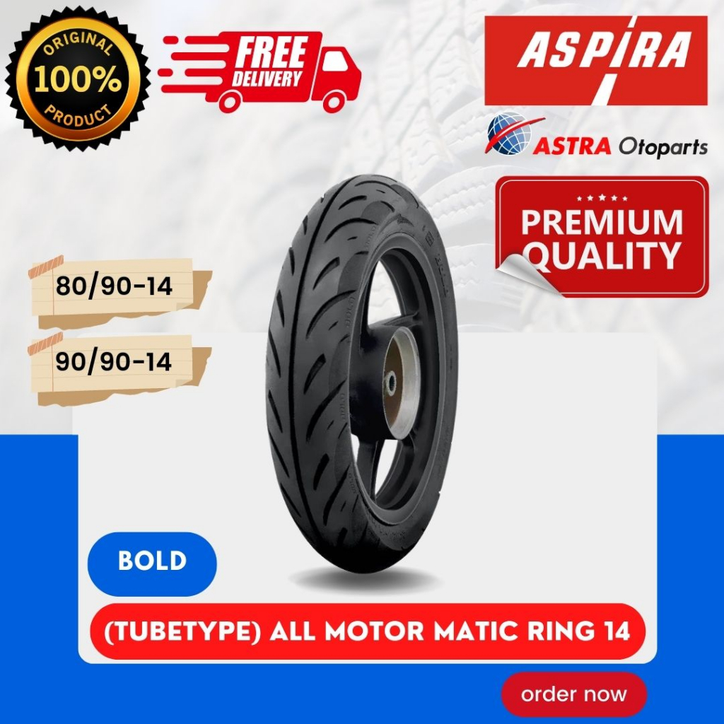 [READY COD] BAN ASPIRA TUBETYPE (NON TUBELESS) ASPIRA BOLD RING 14 / BAN LUAR ASPIRA RING 14