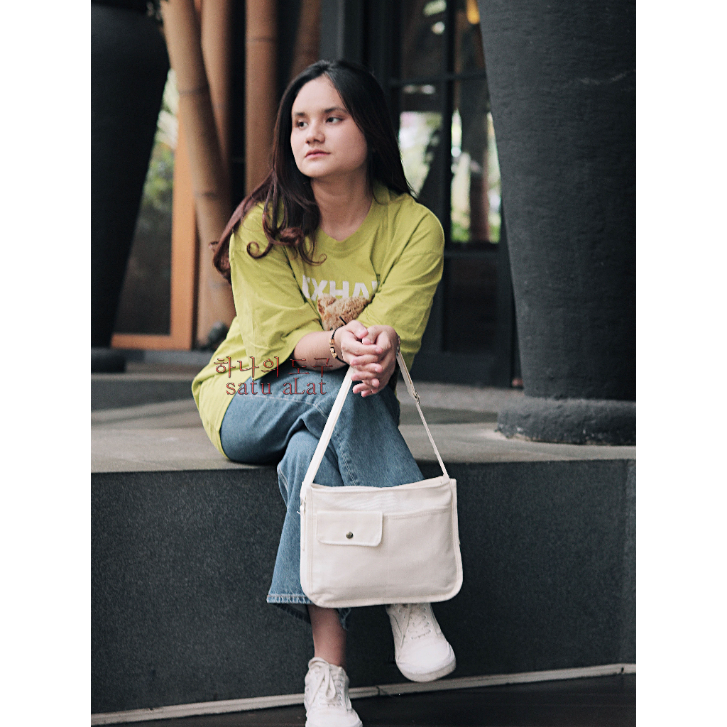 SATU ALAT Tas Selempang BESTIEAN 100% Canvas Premium Tebal Tas Kanvas