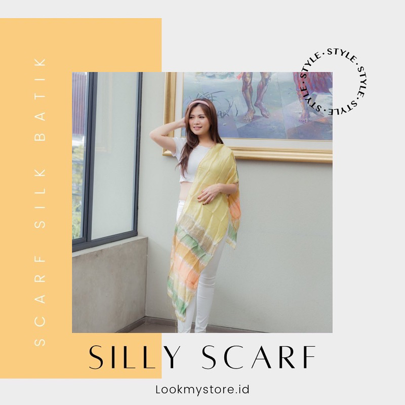 LMS - SILLY SCARF SILK BATIK | CARDIGAN | OUTER | SELENDANG SUTERA