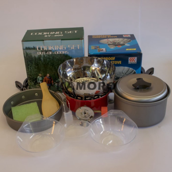 

Dijual paket cooking set ds/sy 200 plus kompor windproof merk kovar Diskon