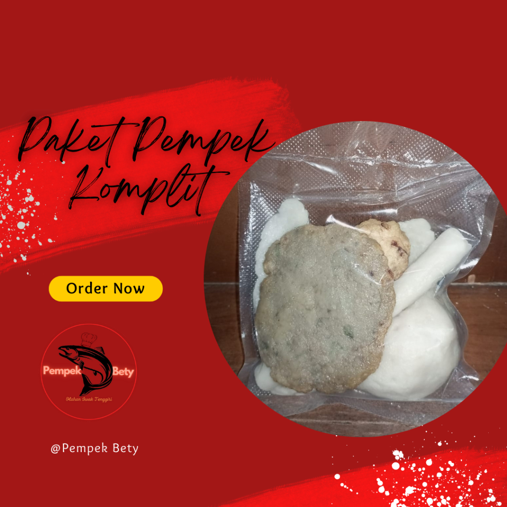 

Pempek Bety | Pempek Palembang Ikan Tenggiri Premium Isi 5 Pcs