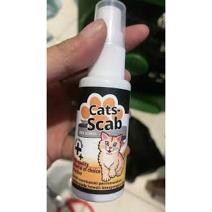 CATS-SCABS Obat Jamur Kucing Scabies Demodex Impetigo Jamur Kutu Parasit Cacing Hati Gatal Kulit ANTI SCABIES