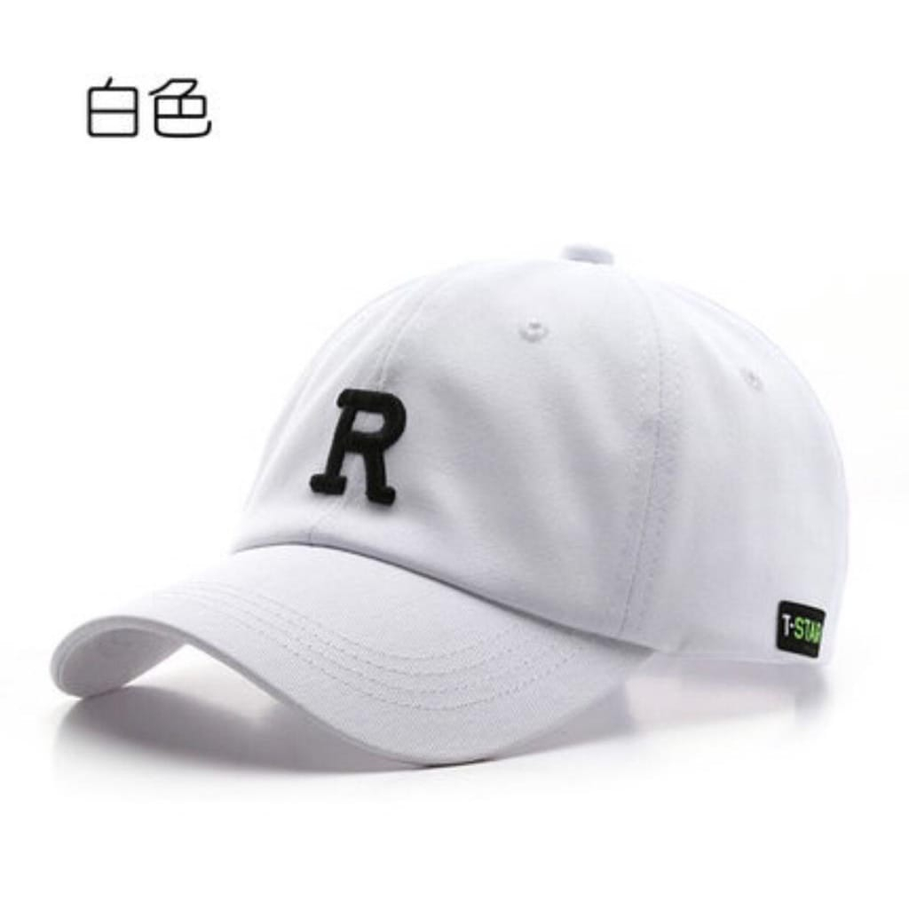 Topi Pria Distro Ori Original Keren 2022 Topi BaseBall Logo R Pria Dewasa Casual Murah Topi Wanita Korea Cowok Cewek bisa bayar di tempat