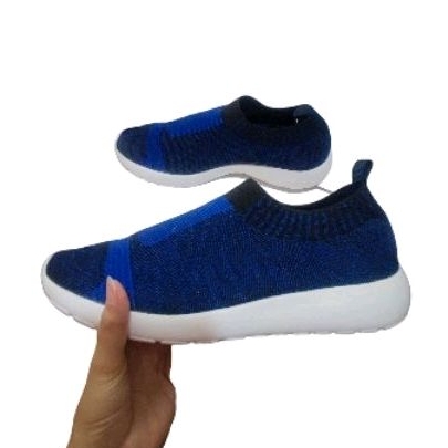 Sepatu Slip On Pria Sepatu Wukira Cowok Camry Navy Putih Sepatu Tanpa tali