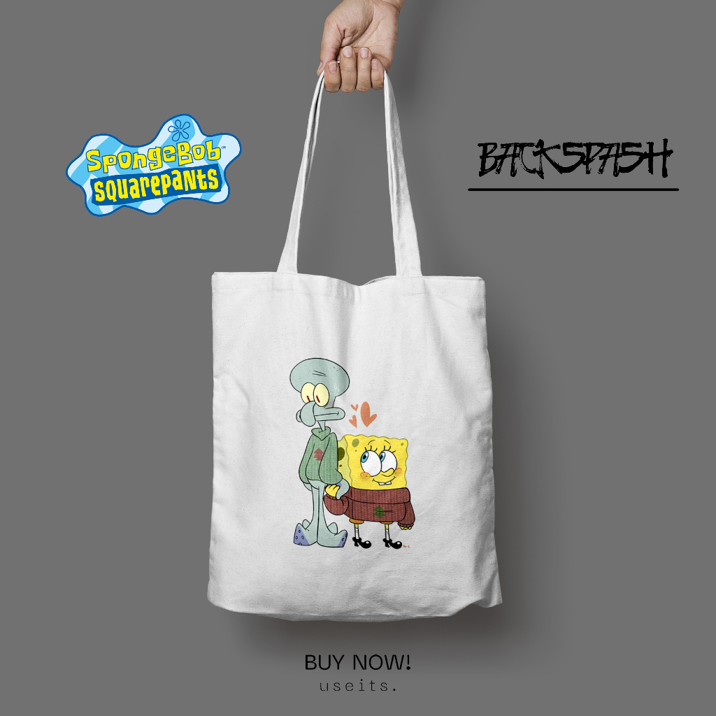 Totebag Tas Spongebob Pria Wanita - SPONGEBOB