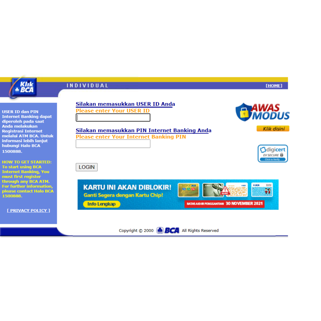 Script / Source Code Scrape Mutasi BCA, aktif 24 JAM