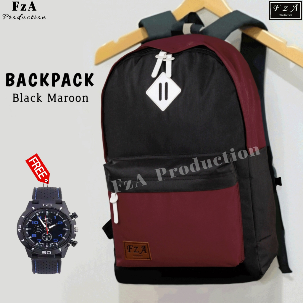 FzA Official - Tas Ransel Distro Casual Pria Wanita / Tas Ransel Laptop Backpack Sekolah Kuliah Distro Original Tas Punggung Laptop - BMSPT