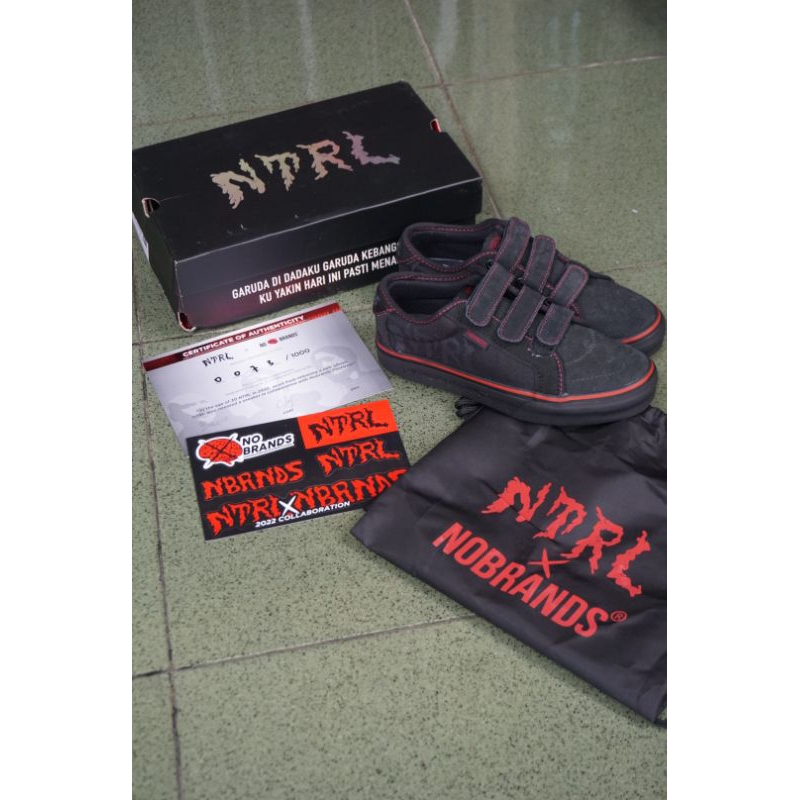 Sepatu NoBrands X NTRL V1 Black (Limited Edition)