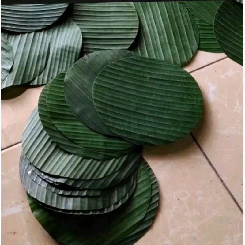 Daun pisang ukuran bulat