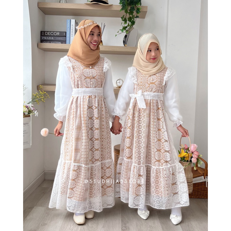 Lace Dress | Gamis Brukat Kombinasi | Ied Series | Studhijabstore