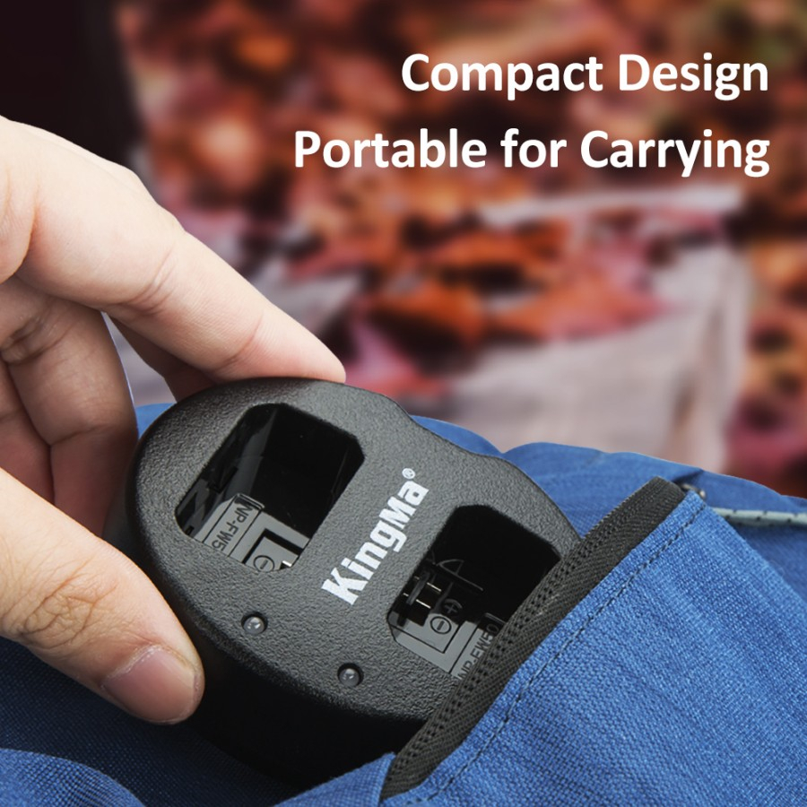 KINGMA BATTERY SONY NP-FW50 2 PACK WITH DUAL CHARGER NON LCD