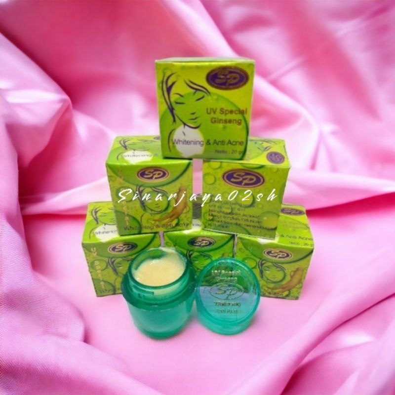 (ecer ) Cream Sp Gingseng Uv Special Siang &amp; Malam Whitening Crem