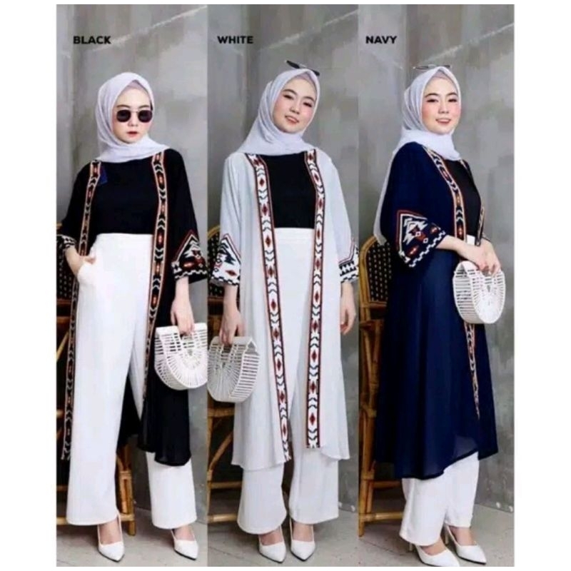 CARDI DAUN PANJANG /* BAJU CARDIGAN WANITA / LONG CARDI