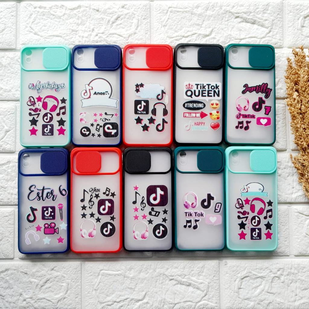 Case Softcase Casing Silikon Slide Camera Karakter OPPO A1K A11K A11 A12 A12S A3S A5S A7 F9 A5 2020 A9 2020