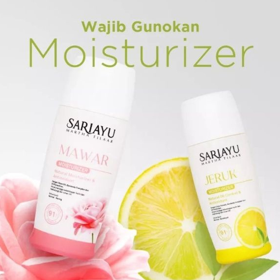 SARIAYU Moisturizer Pelembab 35 ml (MAWAR/JERUK)