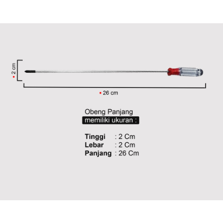 Obeng Panjang / Screwdriver / Obeng Radio Multifungsi