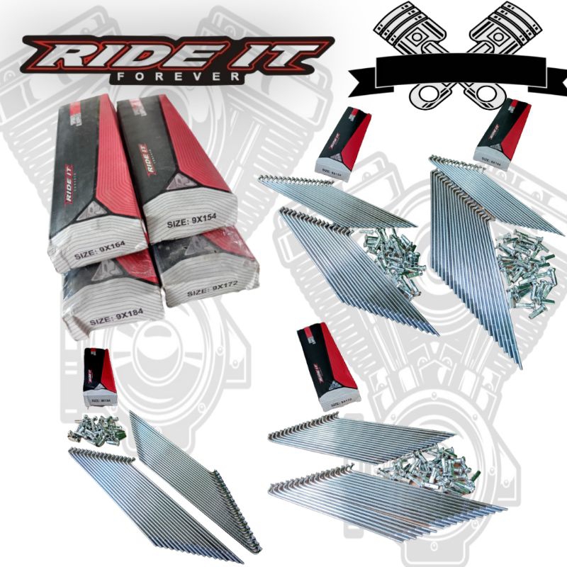 RUJI RIDE-IT JARI JARI RIDE IT CROME 154 164 172 184 RING 17