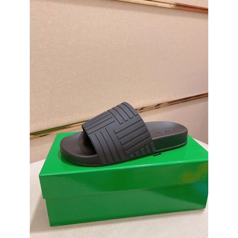 sandal cowok slide sendal pria bov3 rubber hitam mirror p1shoes top men slipper selop