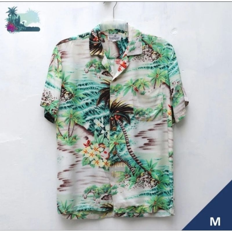 REMINISCENCE Kemeja Hawaii Rayon