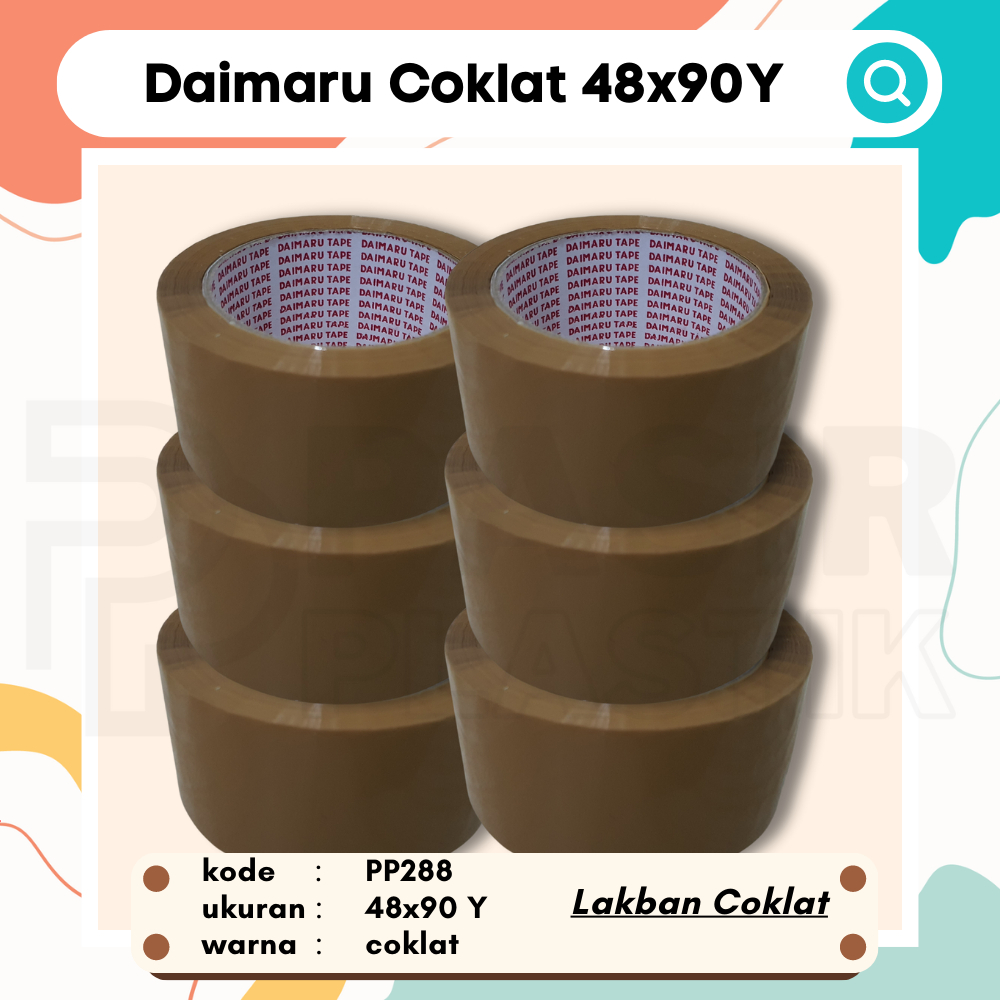 

Daimaru Coklat 48x90Y || PP288 || Lakban Coklat