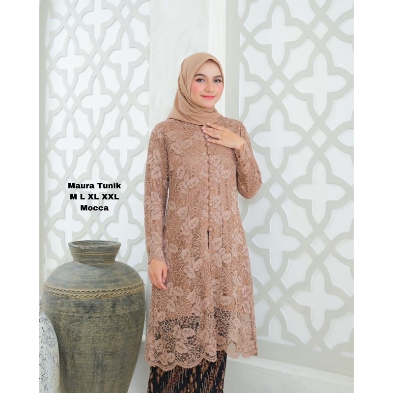 ATASAN TUNIK BROKAT MUTIARA PREMIUM // ATASAN TUNIK BROKAT // ATASAN KEBAYA TUNIK // TUNIK BROKAT