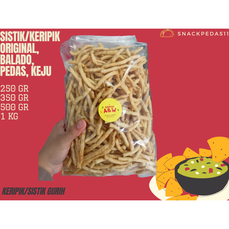 

STIK BAWANG KERIPIK STIK/CHESE STICK/ SISTIK BAWANG keripik stik bawang gurih renyah 500 gram 1kg