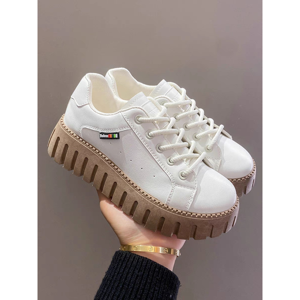 COD POS 454 Sepatu Sneakers Jogging Wanita Bahan Kanvas Berkualitas Tinggi