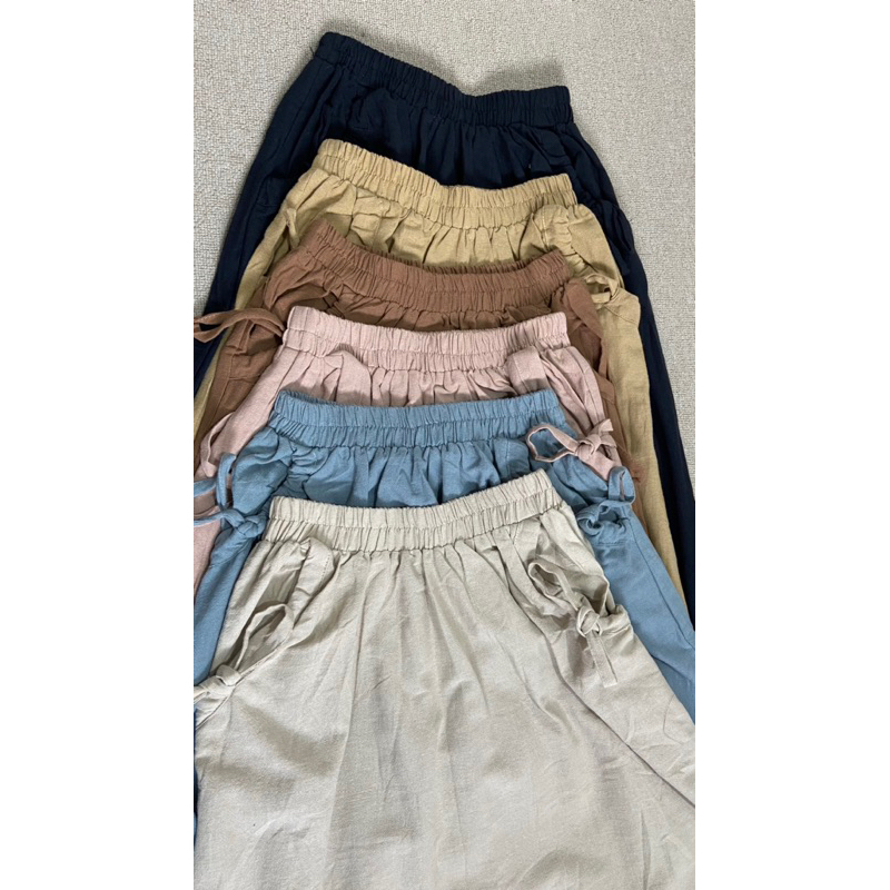 Jeane linen skirt