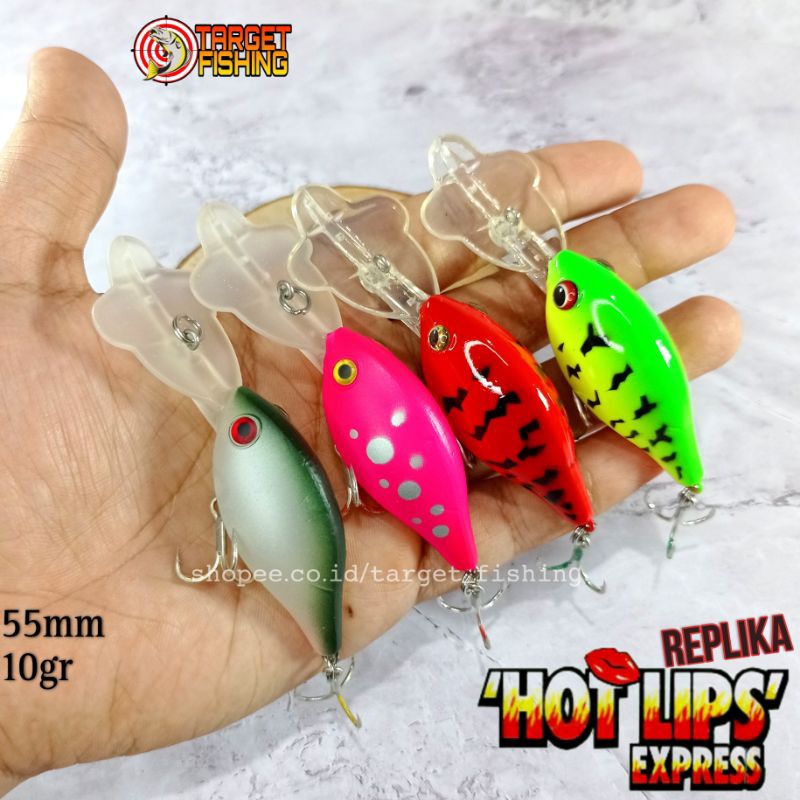 Custom Crankbait Hot-Lips Express 55mm 10gr Deep Diving 3,5m