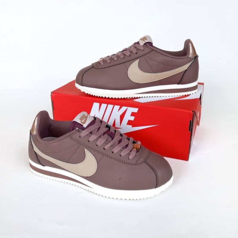 SEPATU NIKE CORTEZ SMOKE MAUVE LEATHER