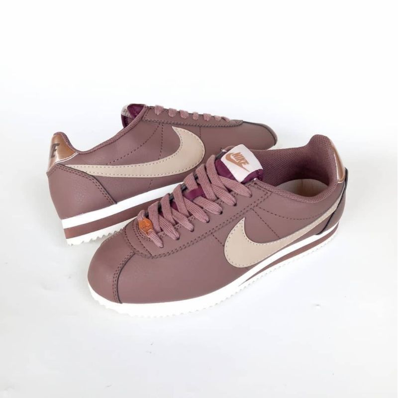 SEPATU NIKE CORTEZ SMOKE MAUVE LEATHER