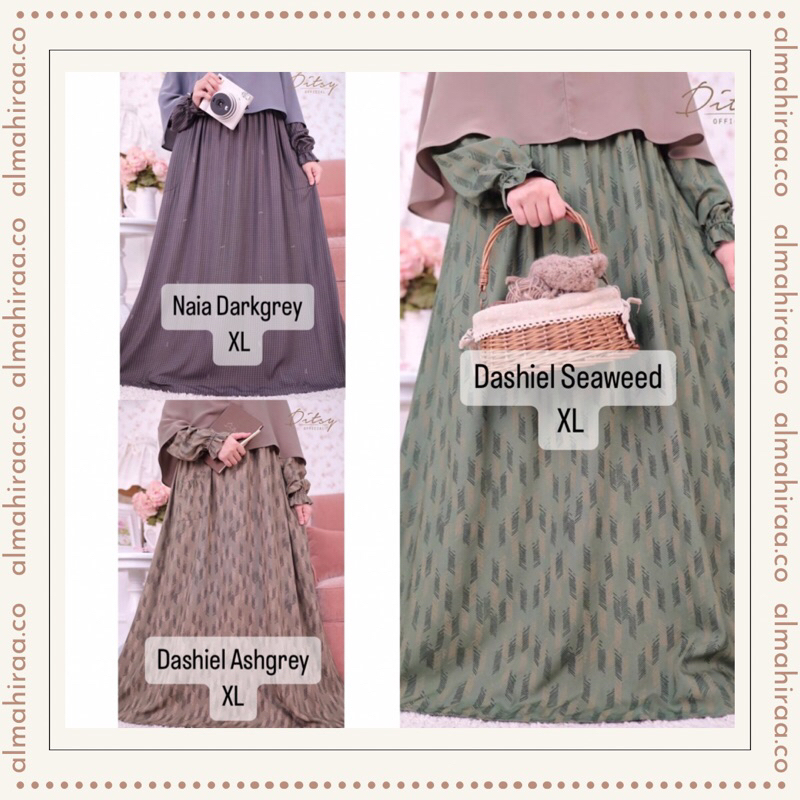 ‼️SIAP KIRIM‼️ DASHIEL SEWAWEED DASHIEL ASHGREY NAIA DARKGREY KAYRA NAVY ANIKA TAN EVRA OLIVE DITSY 