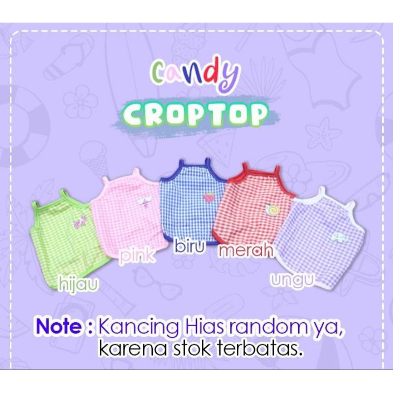 Baju Kucing Anjing Candy Croptop