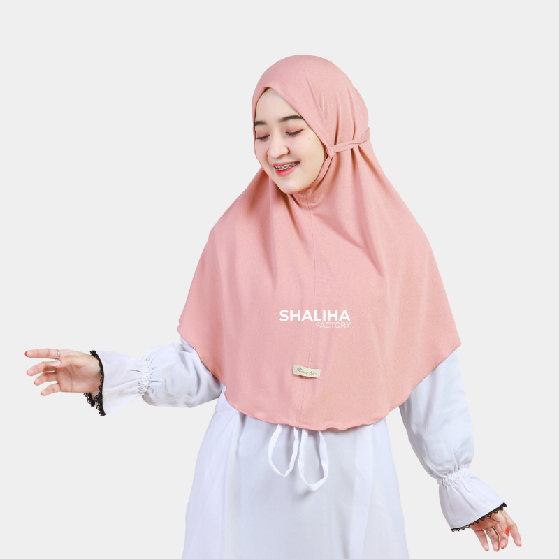 ShalihaFactory - Hijab Bergo Maryam Instan Non Pet Tali Jersey | Adiba Instan