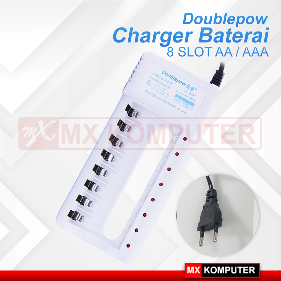 Doublepow Charger Baterai 8 slot AA AAA DP-B108