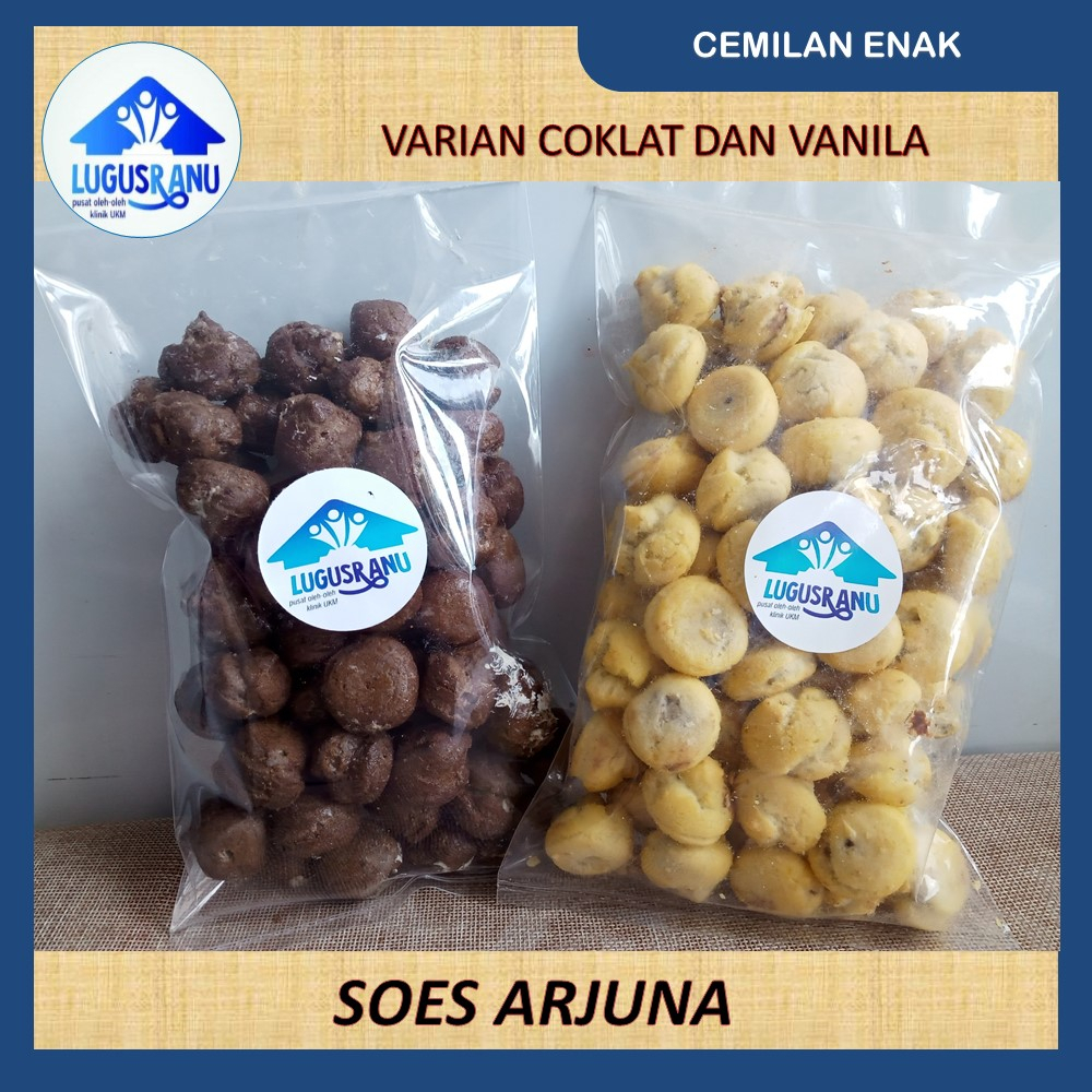 

Soes Arjuna soes coklat dan vanila 250gr