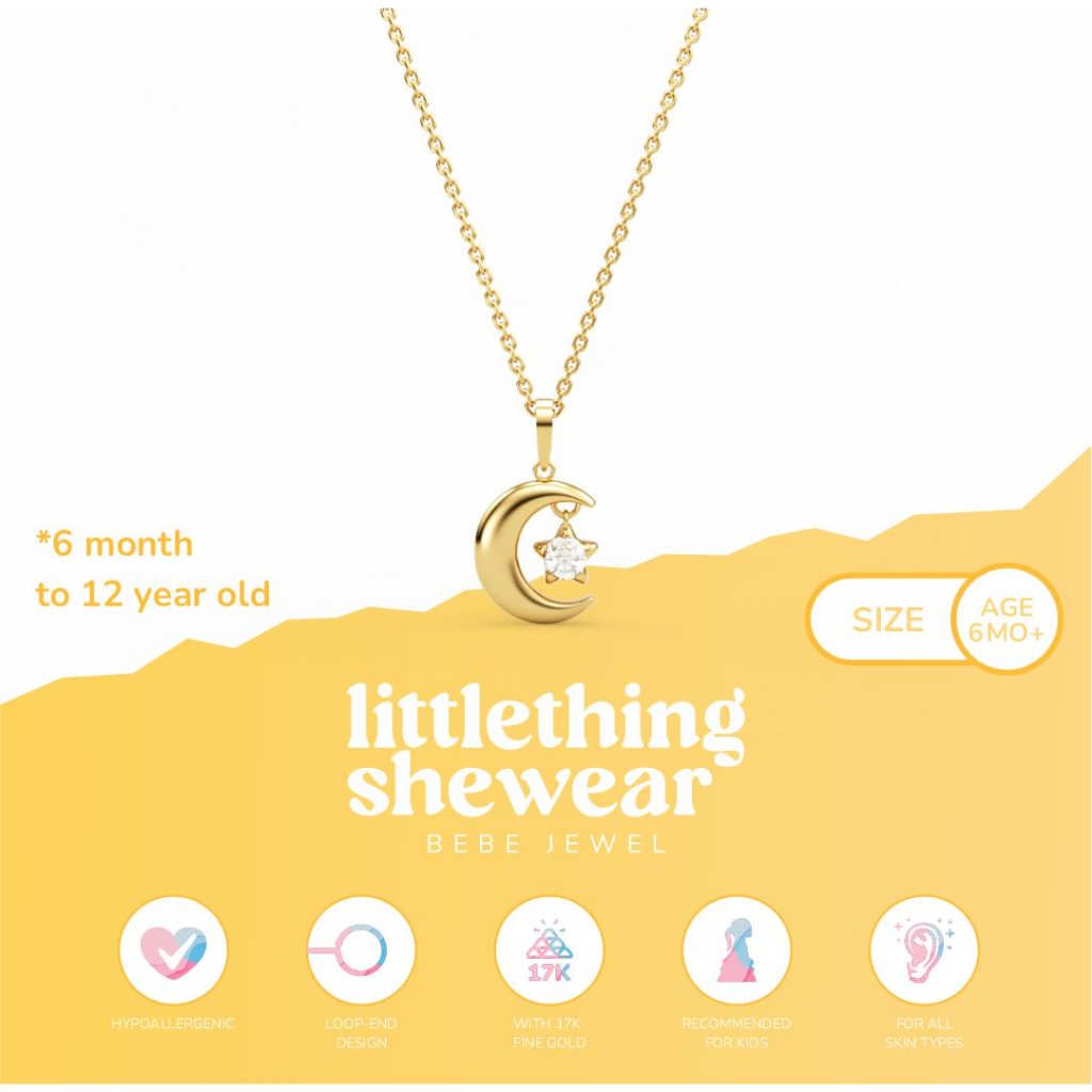Set Kalung Dewasa Littlethingshewear Najma Series (Liontin + Rantai Kalung) - 3.2gr