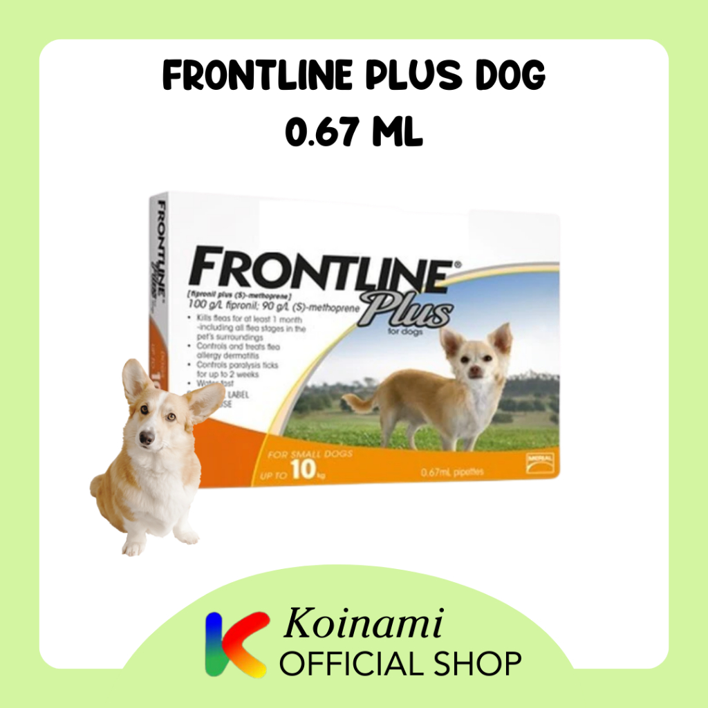 Frontline Plus Dog S 0,67 ml - Obat Kutu Anjing - Obat Kutu Anak Anjing - Frontline Puppy