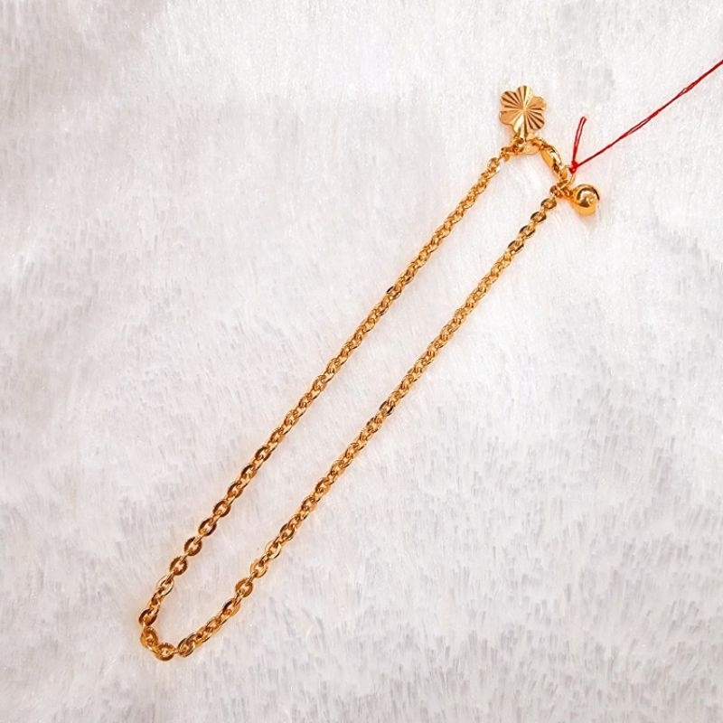 Gelang Kaki Emas Kadar 375