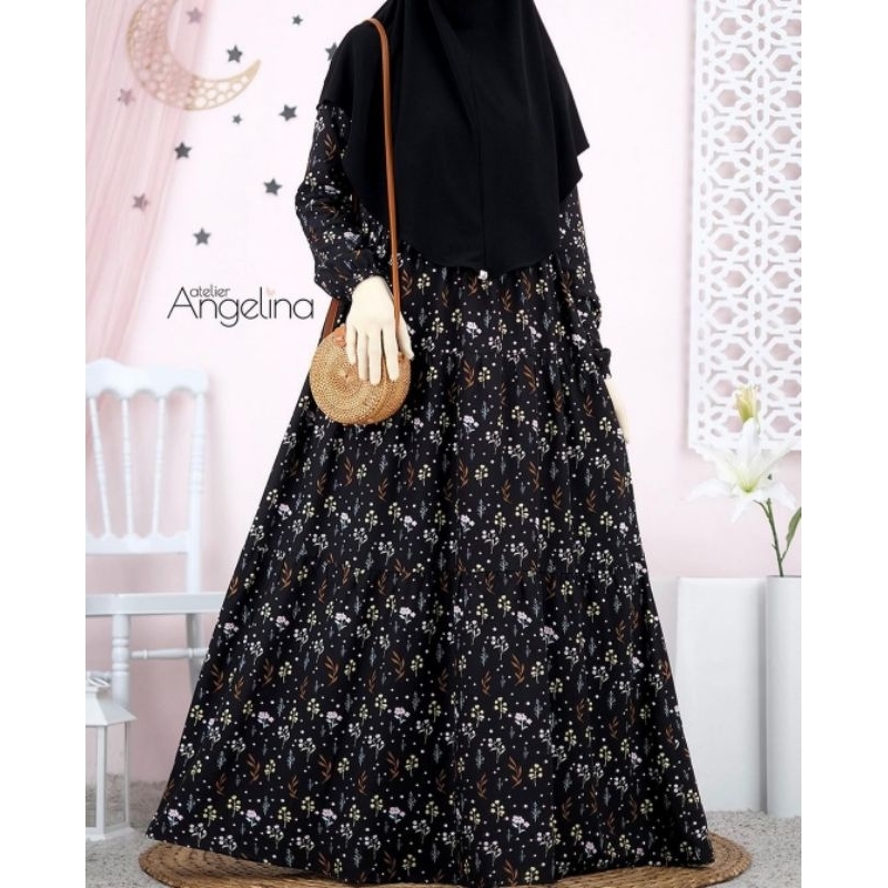 Bella Dress Spring Black Atelier Angelina