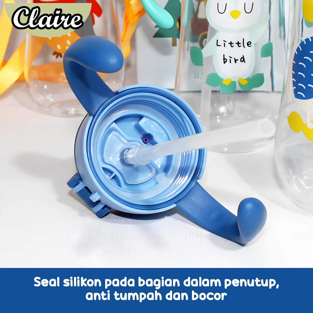 Botol Minum Anak Karakter 450ml / Botol Minum Anak BPA Free Dengan Tali